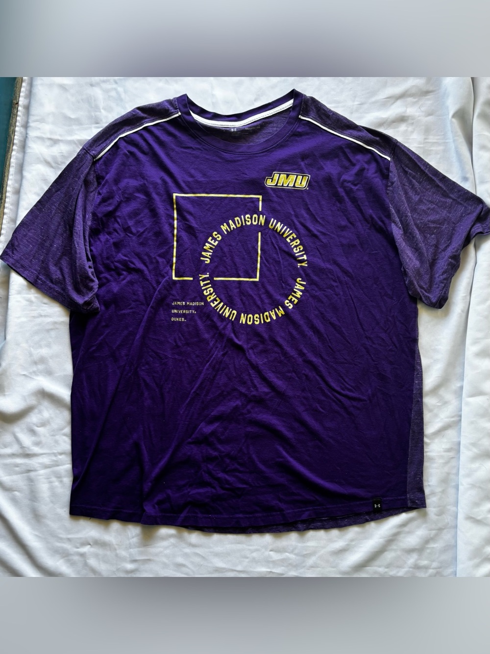 Under Armour Men’s JMU Dukes Graphic Tee in Duke Purple Sz 3X